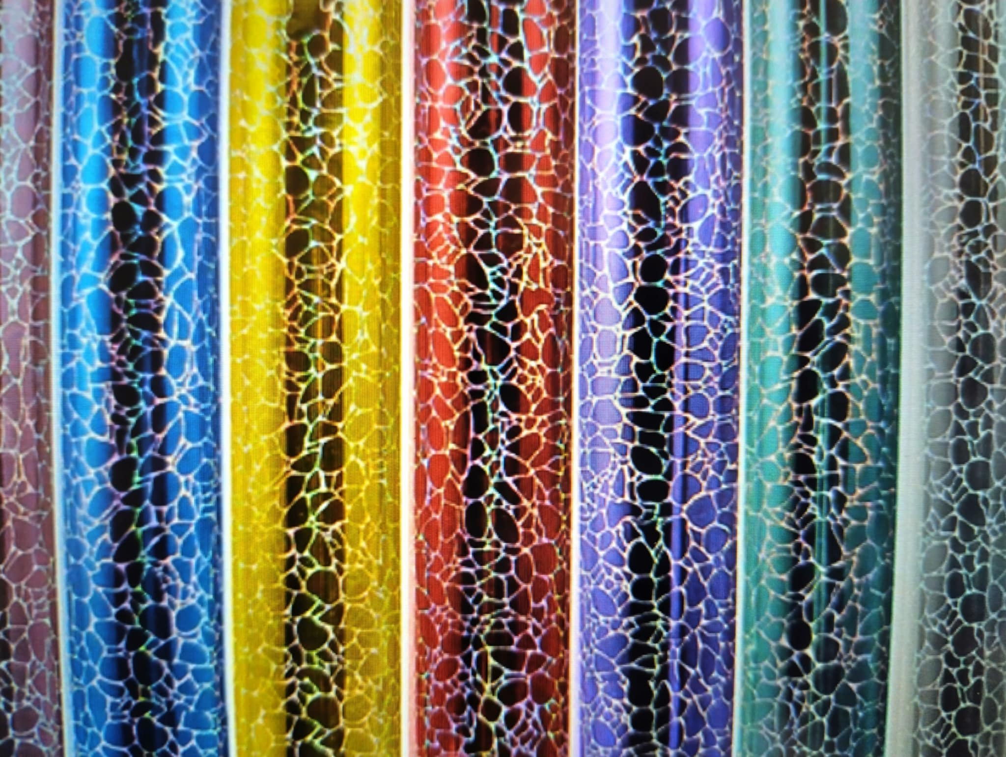 Холографско калдъръмен винил