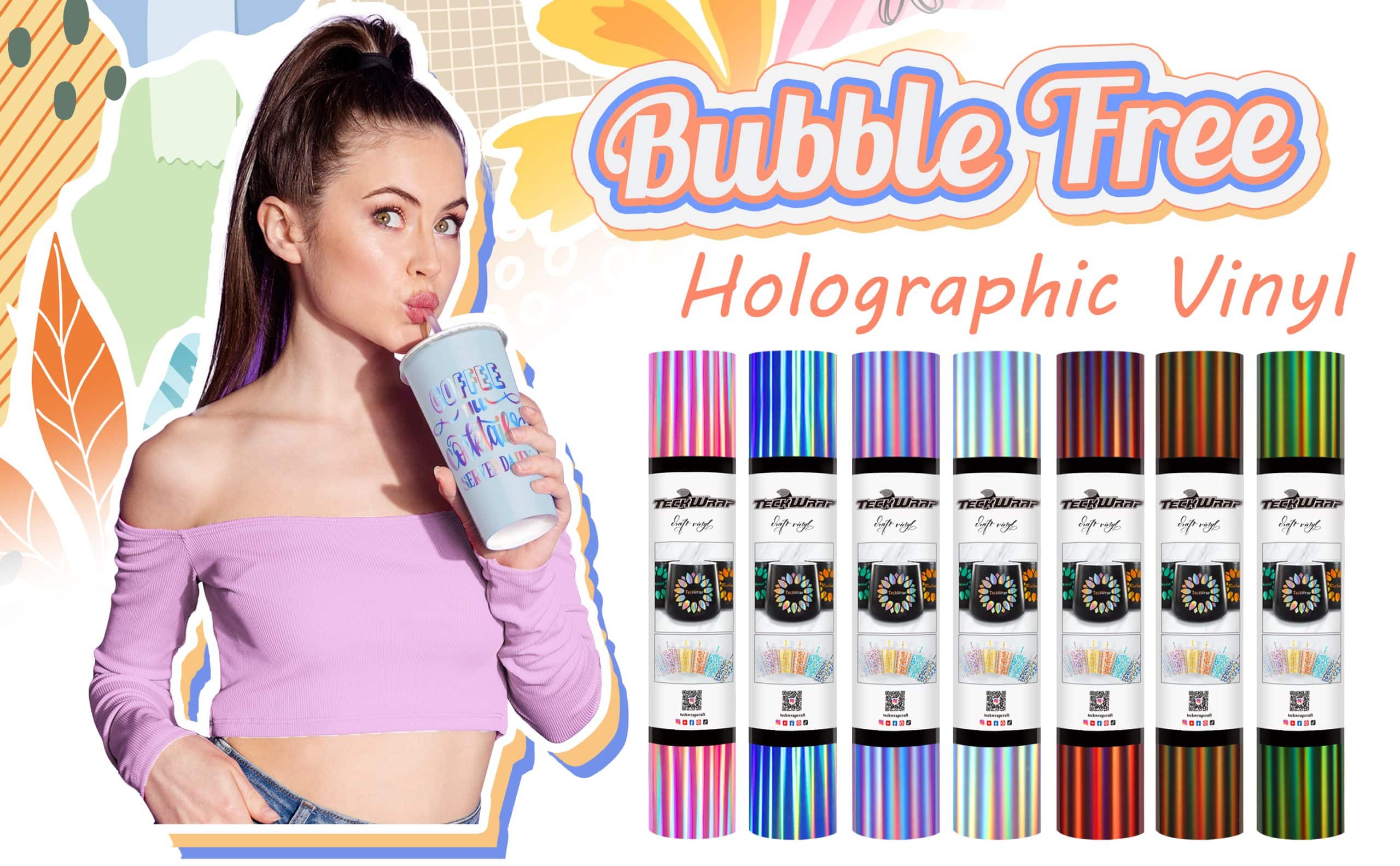 Фолио с холографска дъга Bubble Free