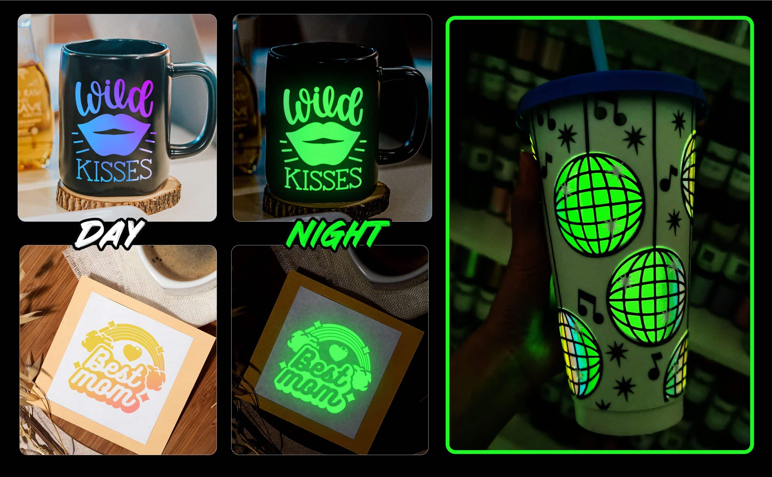 Светещ опал винил на тъмно TeckWrapCraft