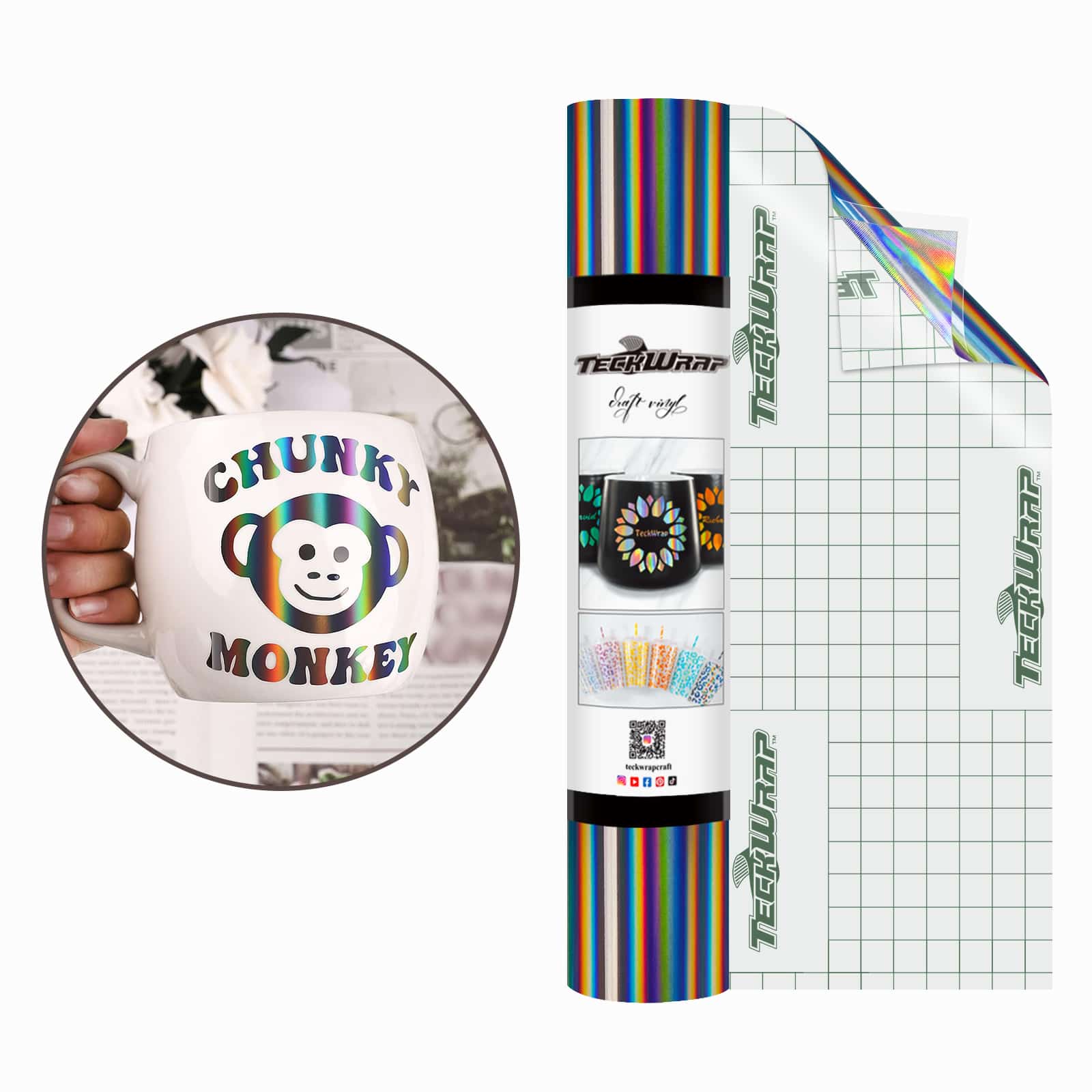 Фолио с холографска дъга Bubble Free - Image 3