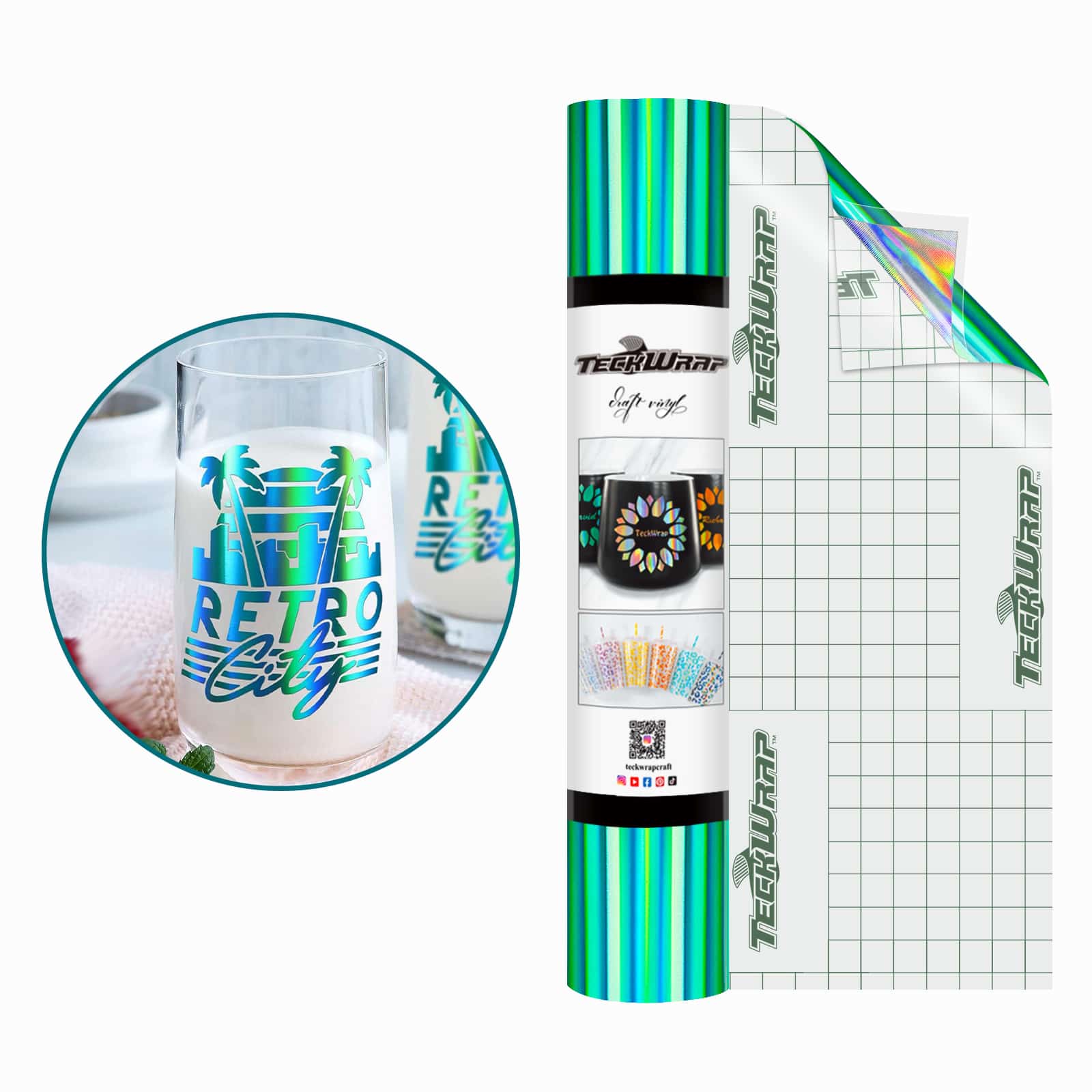 Фолио с холографска дъга Bubble Free - Image 4