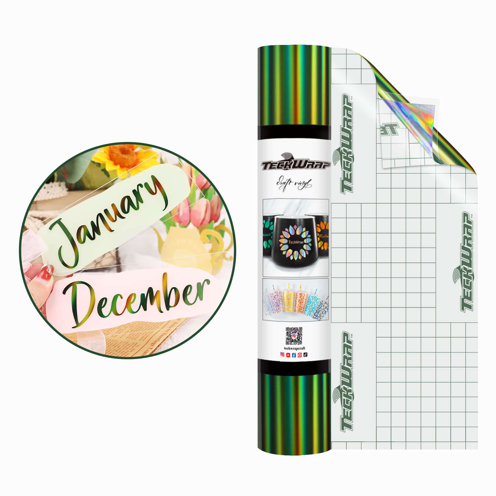 Фолио с холографска дъга Bubble Free - Image 8