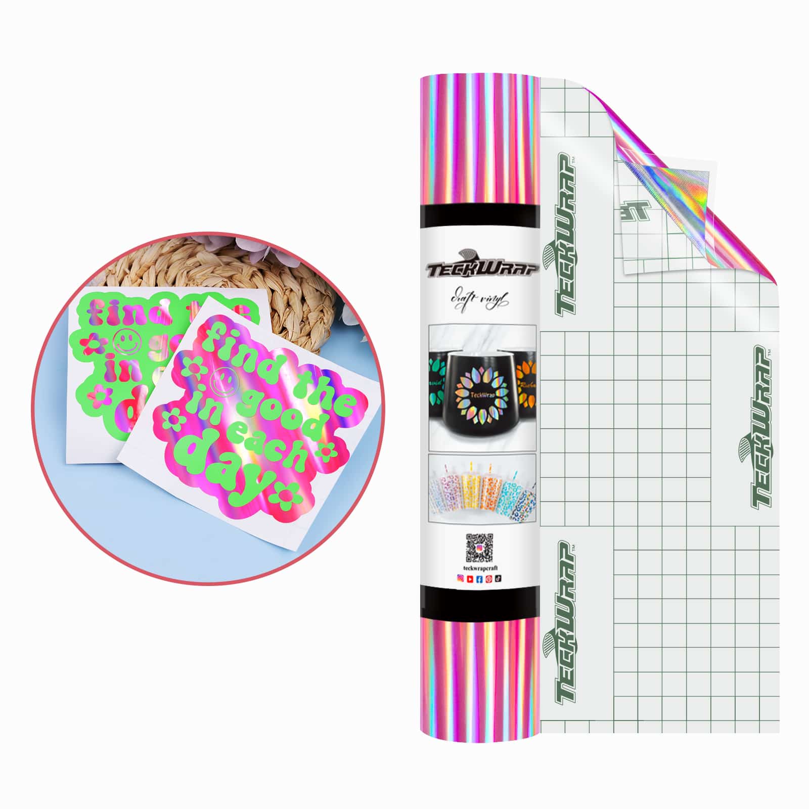 Фолио с холографска дъга Bubble Free - Image 9