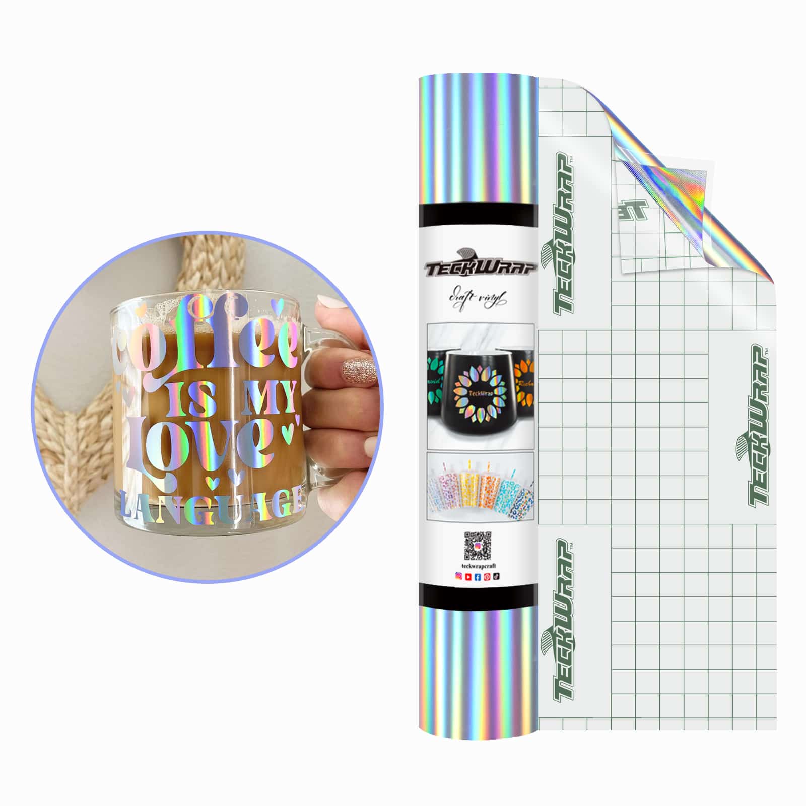 Фолио с холографска дъга Bubble Free - Image 13